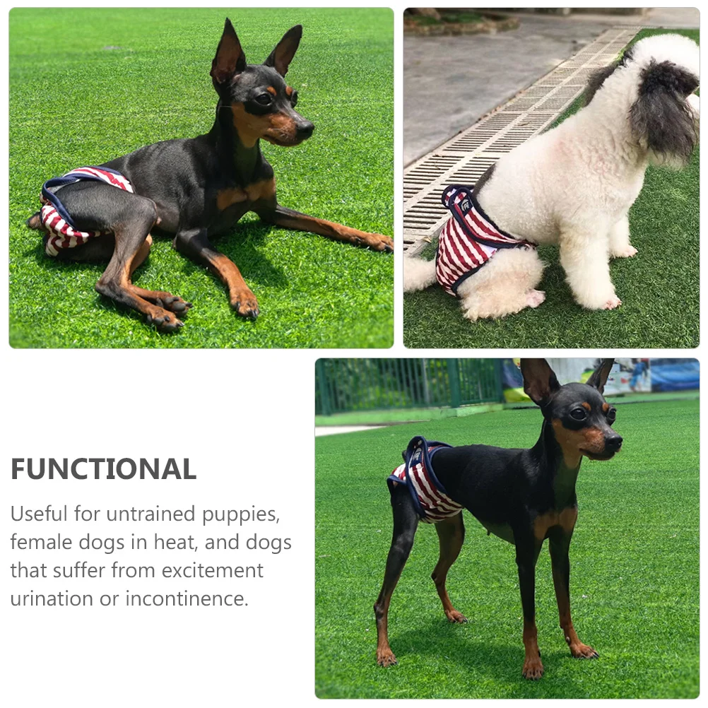 2Pcs Pet Diaper Sanitary Physiological Pants Soft Comfortable Dog Menstruation Underwear Washable Leakproof Female Dog Diapers 
2Pcs Pet Diaper Sanitary Physiological Pants Soft Comfortable Dog Menstruation Underwear Washable Leakproof Female Dog Diapers