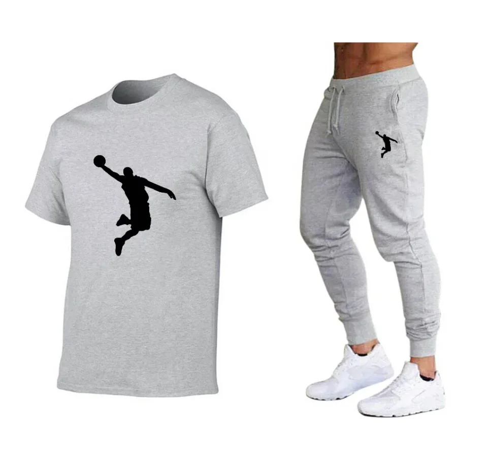 Hot-Selling Summer T-Shirt Pants Set Casual Brand Fitness Jogger Pants T Shirts Hip Hop Fashicon Men'sTracksuit
Hot-Selling Summer T-Shirt Pants Set Casual Brand Fitness Jogger Pants T Shirts Hip Hop Fashicon Men'sTracksuit