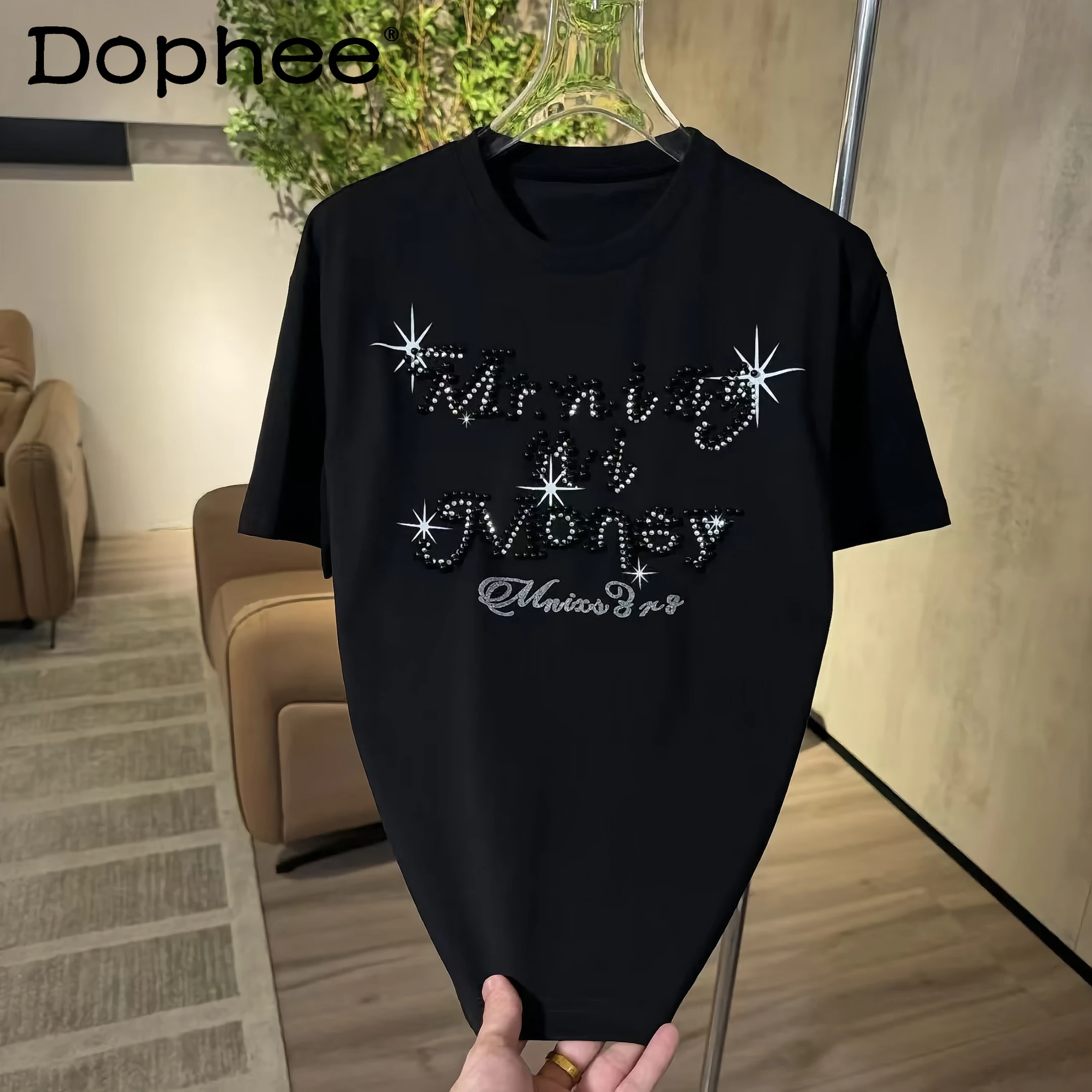 2025 New Simple Letter Casual Loose Round Neck Short-sleeved T-shirt Men's Summer Fashion Versatile Personalized Top
2025 New Simple Letter Casual Loose Round Neck Short-sleeved T-shirt Men's Summer Fashion Versatile Personalized Top