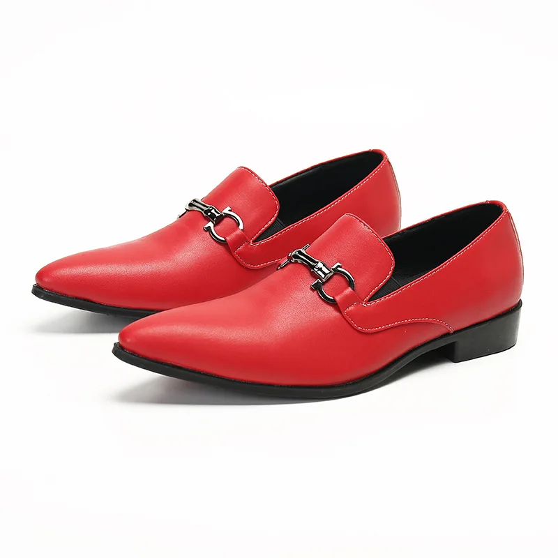 Red Yellow Men's Shoes Summer Breathable Soft Bottom Pointed Toe Casual Loafers Lazy Shoe Genuine Leather Shoes
Red Yellow Men's Shoes Summer Breathable Soft Bottom Pointed Toe Casual Loafers Lazy Shoe Genuine Leather Shoes