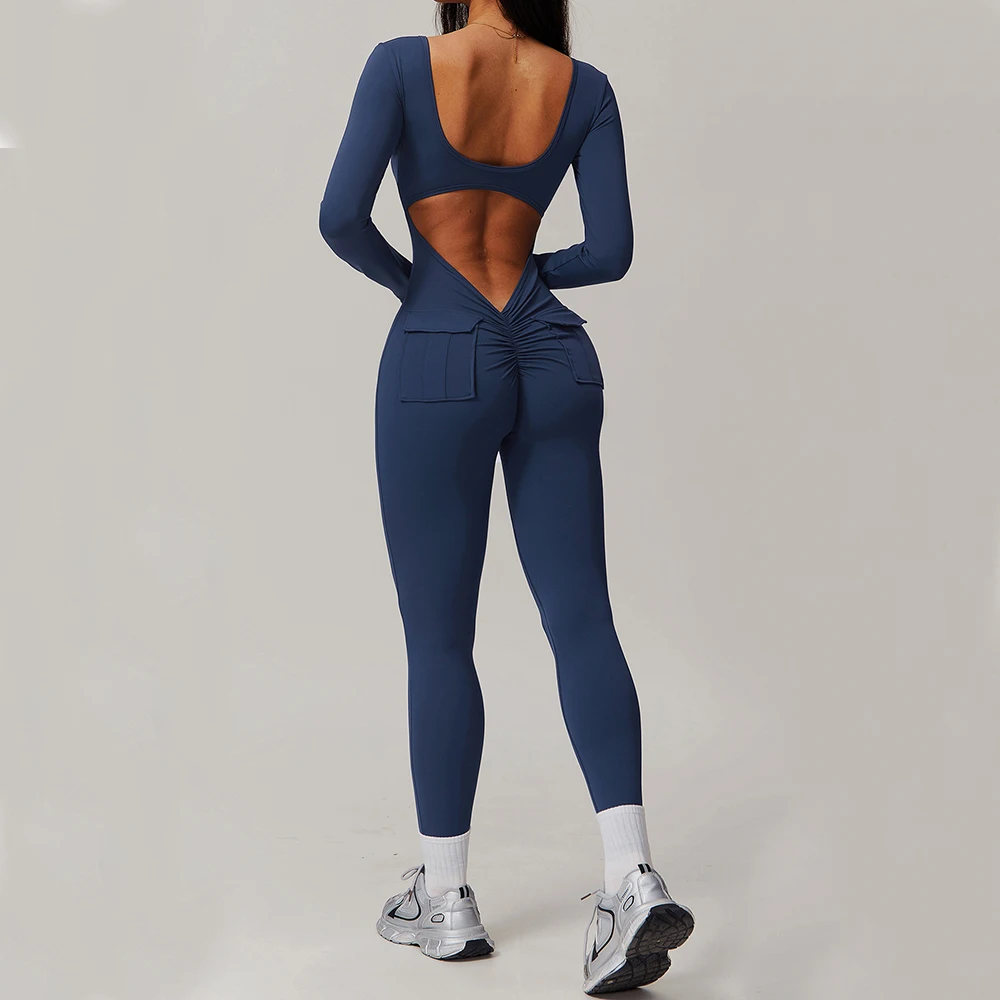 Yoga Bodysuit Long SleeveTracksuits Sexy Back U Jumpsuit Sports Suits Women's Gym Clothing Fitness Rompers Sportswear Yoga Set
Yoga Bodysuit Long SleeveTracksuits Sexy Back U Jumpsuit Sports Suits Women's Gym Clothing Fitness Rompers Sportswear Yoga Set
