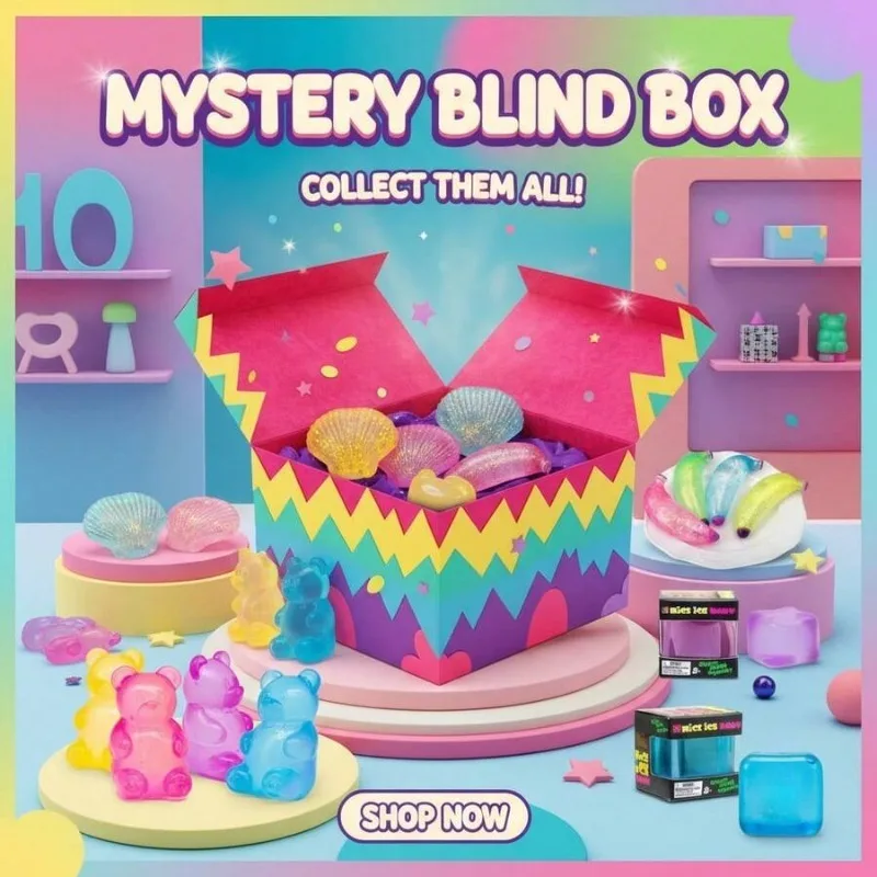 Kawaii Cute Mystery Squishy Box Single Soft Hand Toy Fashion Collectible Leisure Surprise Toy
Kawaii Cute Mystery Squishy Box Single Soft Hand Toy Fashion Collectible Leisure Surprise Toy