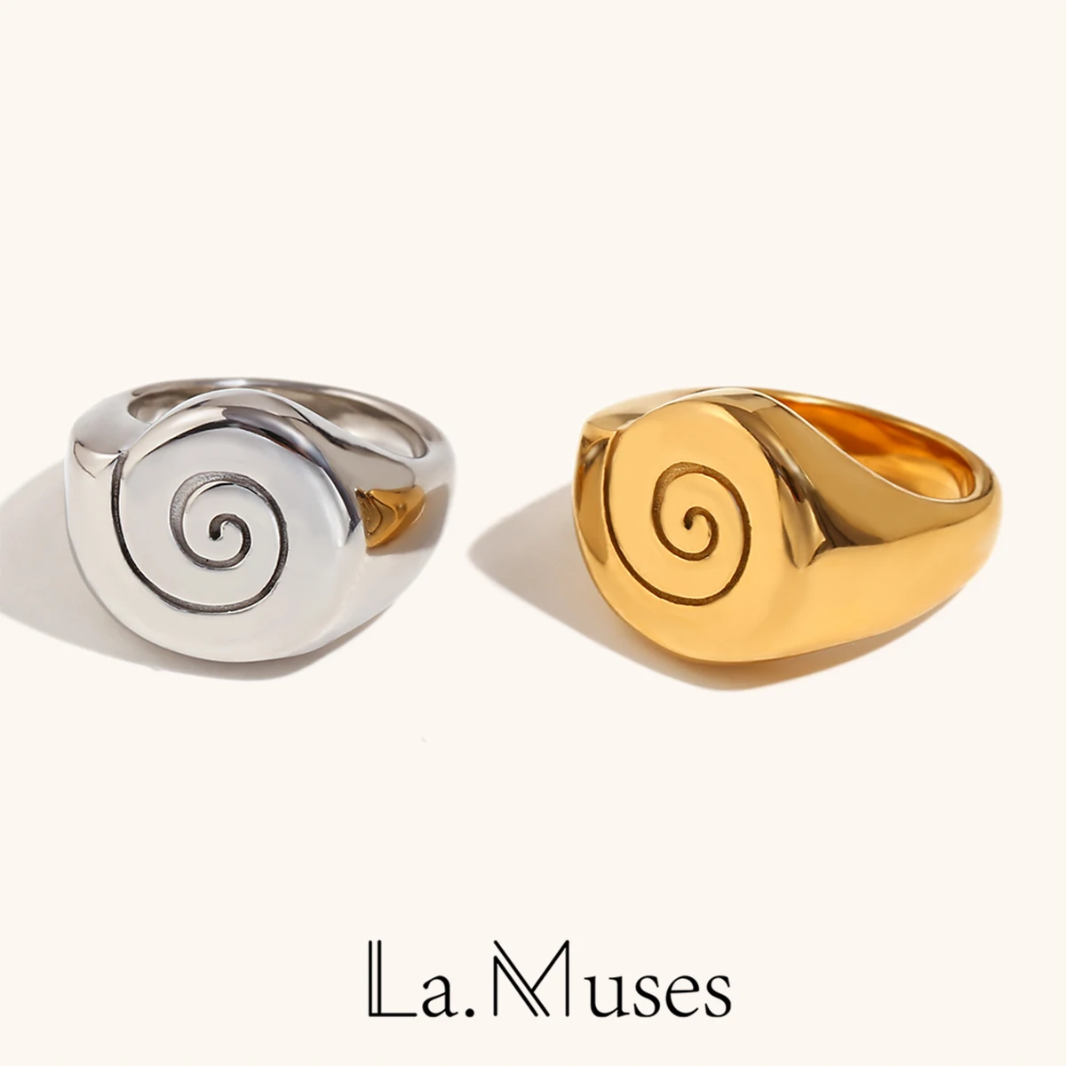 La. Muses Conch Ocean Series Ring Casting Fashion Charm Finger Jewelry Accessories Real Gold PVD Plated for Women
La. Muses Conch Ocean Series Ring Casting Fashion Charm Finger Jewelry Accessories Real Gold PVD Plated for Women