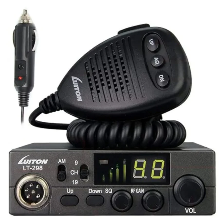 40-Channel CB Radio LT-298 Compact Design with External Speaker Jack, Large Easy to Read LED Display Compatible with 12-24V Vol
40-Channel CB Radio LT-298 Compact Design with External Speaker Jack, Large Easy to Read LED Display Compatible with 12-24V Vol
