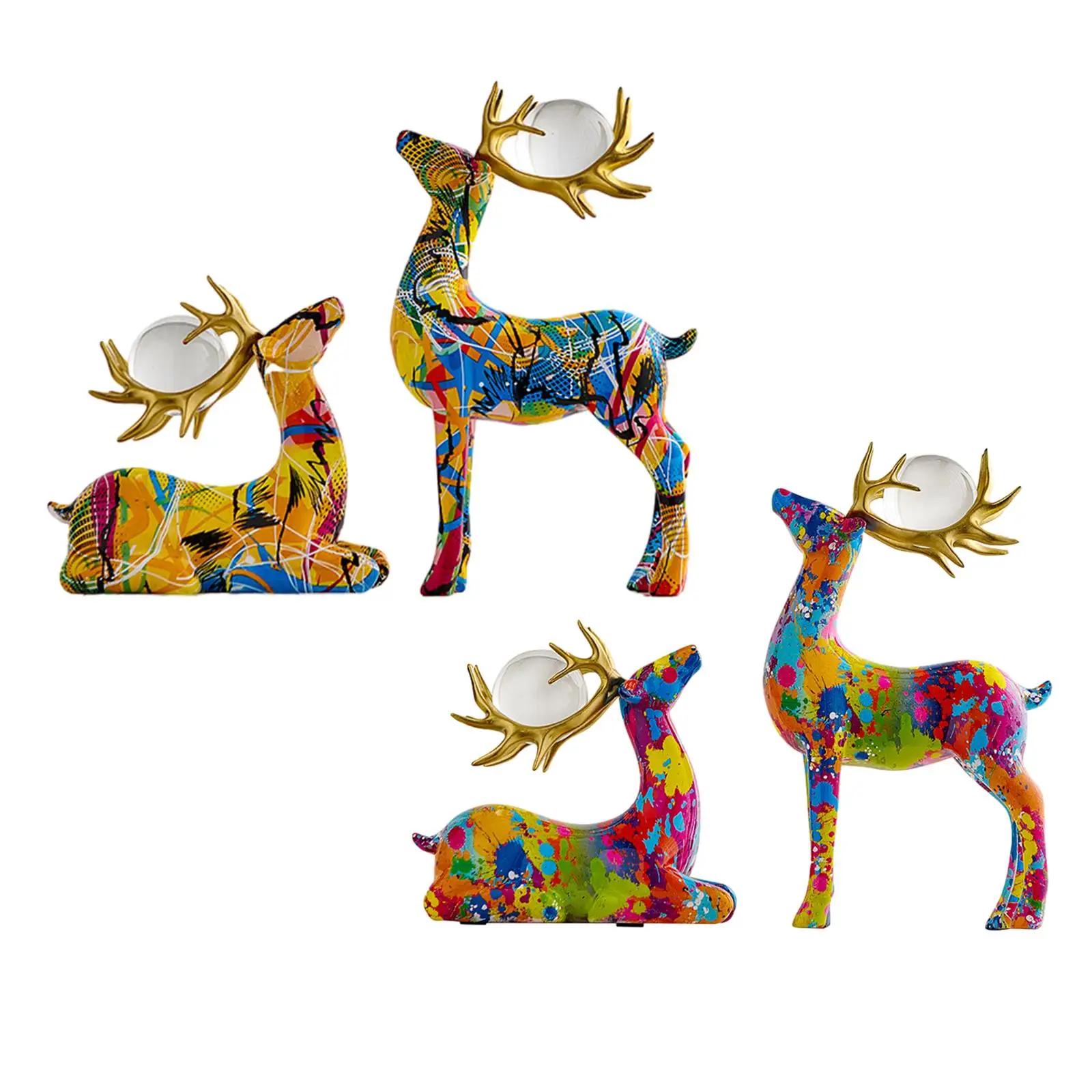 Couple Deer Statue Animal Sculpture Reindeer Figurine Birthday Gift Modern Collection for Shelf Cabinet Office Tabletop Decor
Couple Deer Statue Animal Sculpture Reindeer Figurine Birthday Gift Modern Collection for Shelf Cabinet Office Tabletop Decor