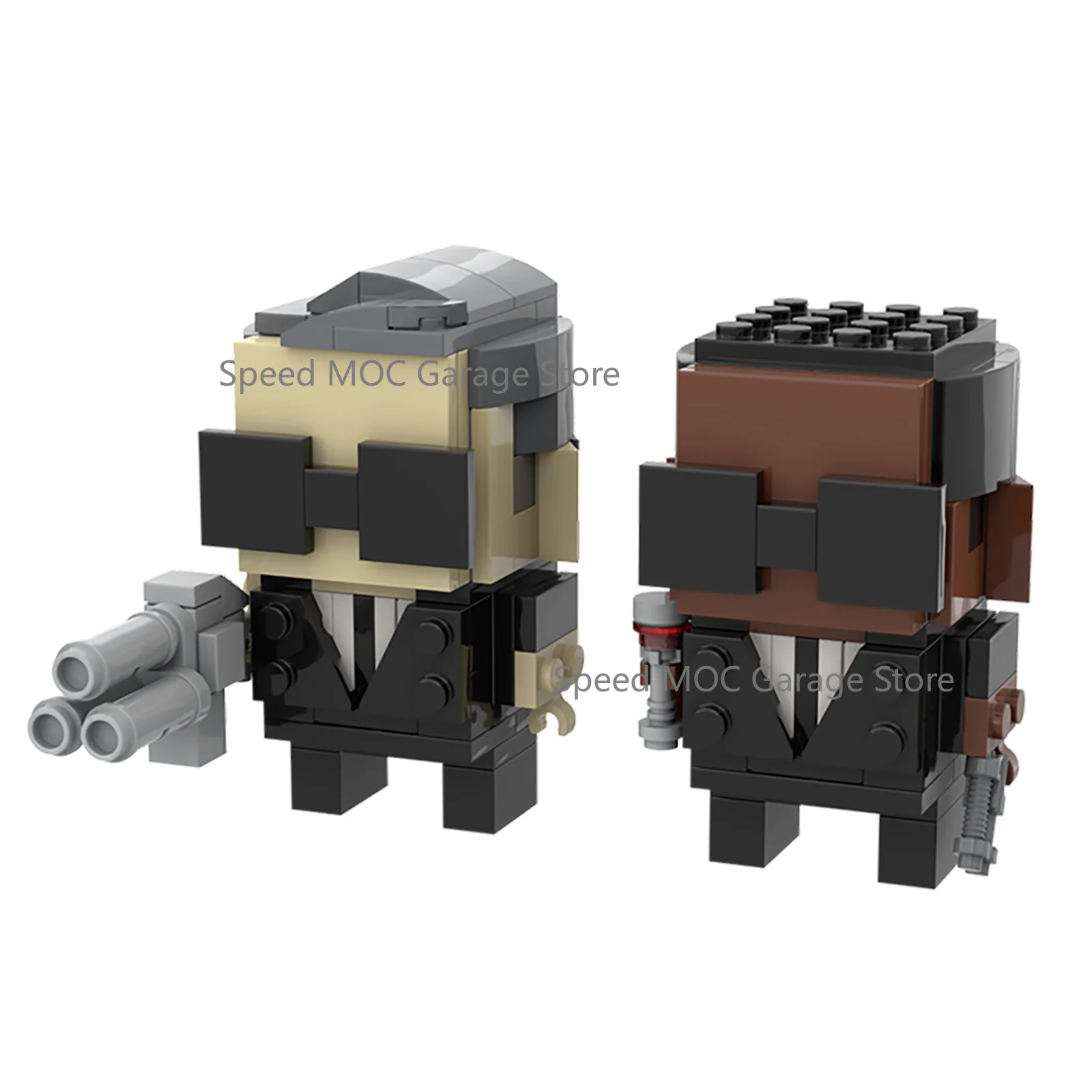 2PCS Black Suit Agent BrickHeadz MOC Set, Cool Spy Figures with Sunglasses & Alien Neutralizer, Collectible Toy
2PCS Black Suit Agent BrickHeadz MOC Set, Cool Spy Figures with Sunglasses & Alien Neutralizer, Collectible Toy