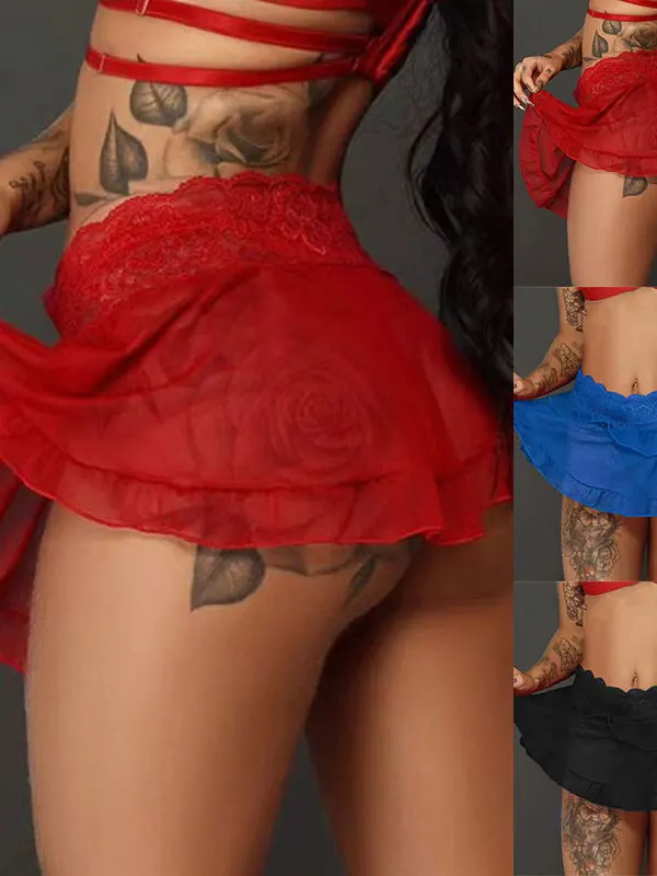 Sexy Lace Transparent Cute Skirt Street Sle mid Waist ort Skirts for Women Home Wear Other Materials 2024 Spring
Sexy Lace Transparent Cute Skirt Street Sle mid Waist ort Skirts for Women Home Wear Other Materials 2024 Spring