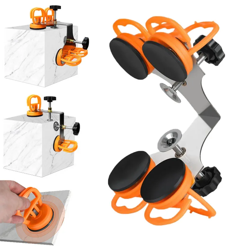 90 Degree Stone Seam Setter Tile Leveling Device Adjustable With 2/4 Suction Cups For Wall Tiles Rock Slabs
90 Degree Stone Seam Setter Tile Leveling Device Adjustable With 2/4 Suction Cups For Wall Tiles Rock Slabs