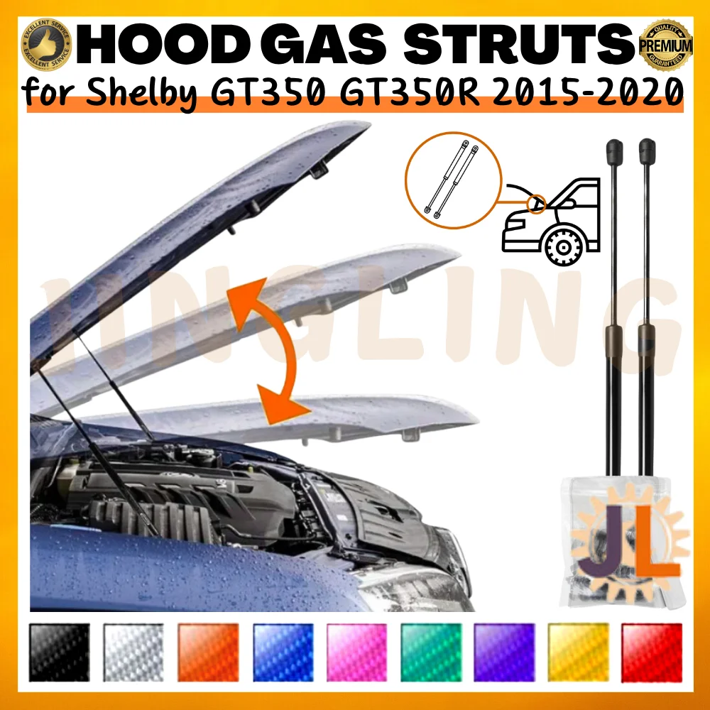 Qty(2) Hood Struts for Shelby GT350 GT350R 2015-2020 Front Bonnet Modify Gas Springs Shock Absorbers Lift Supports Dampers 
Qty(2) Hood Struts for Shelby GT350 GT350R 2015-2020 Front Bonnet Modify Gas Springs Shock Absorbers Lift Supports Dampers