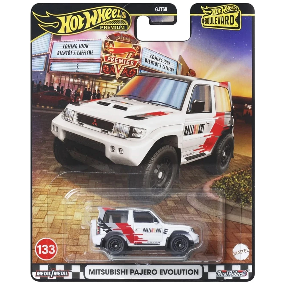 Hot Wheels Cars PREMIUM BOULEVARD Mitsubishi Pajero Evolution 1/64 Металлическая литая под давлением модель Коллекция игрушечных транспортных средств GJT68-133
Hot Wheels Cars PREMIUM BOULEVARD Mitsubishi Pajero Evolution 1/64 Металлическая литая под давлением модель Коллекция игрушечных транспортных средств GJT68-133