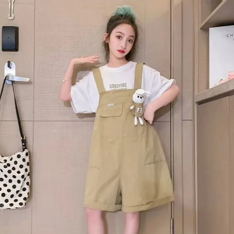 Girls Summer Sportswear Summer Casual Fashionable Style Summer Short-sleeved Children's Shorts Two-piece Set
Girls Summer Sportswear Summer Casual Fashionable Style Summer Short-sleeved Children's Shorts Two-piece Set