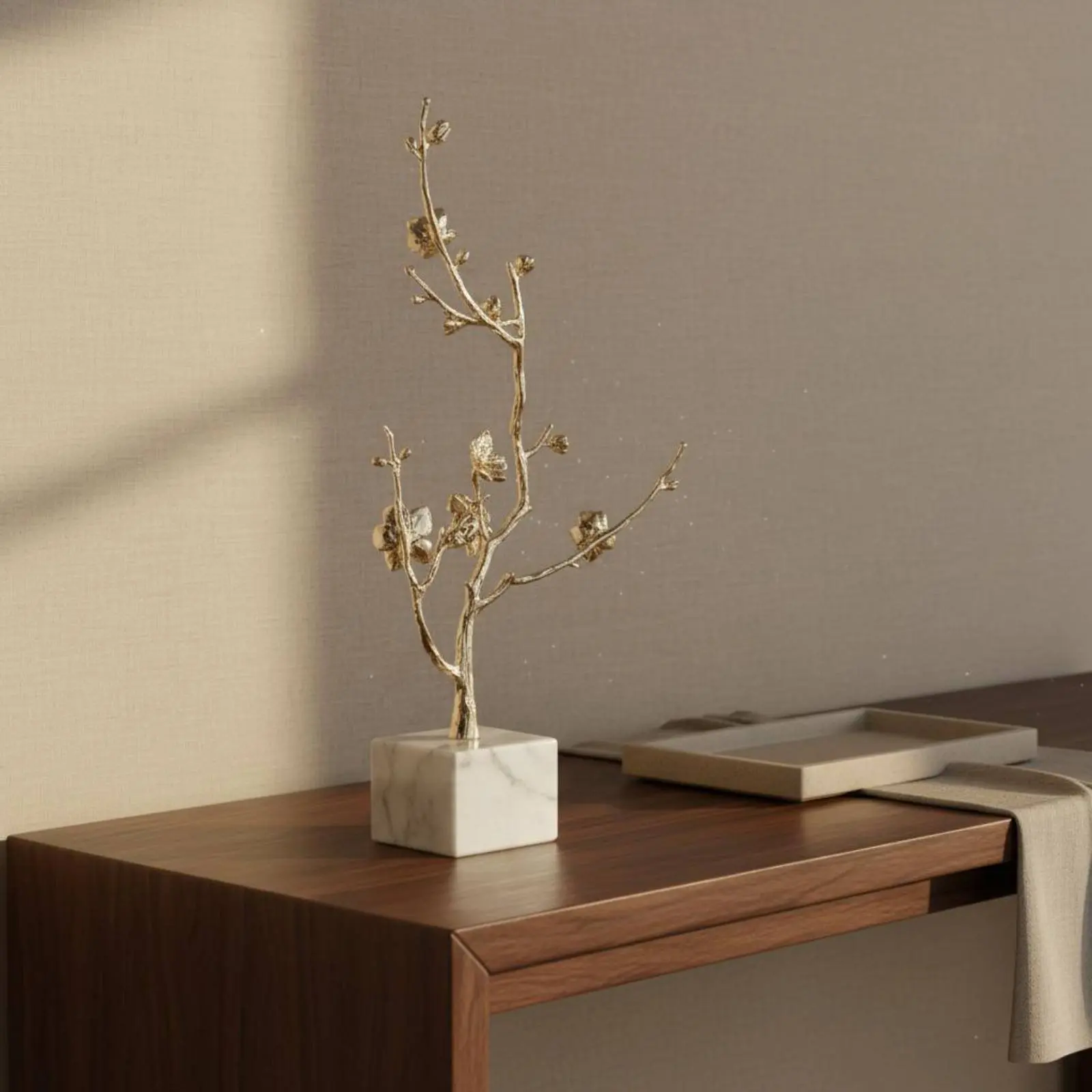 2 Pieces Metal Flower Sculpture Elegant Metal Flower Ornament Gold Branch Decor Minimalist Artificial Blossom Ornament
2 Pieces Metal Flower Sculpture Elegant Metal Flower Ornament Gold Branch Decor Minimalist Artificial Blossom Ornament