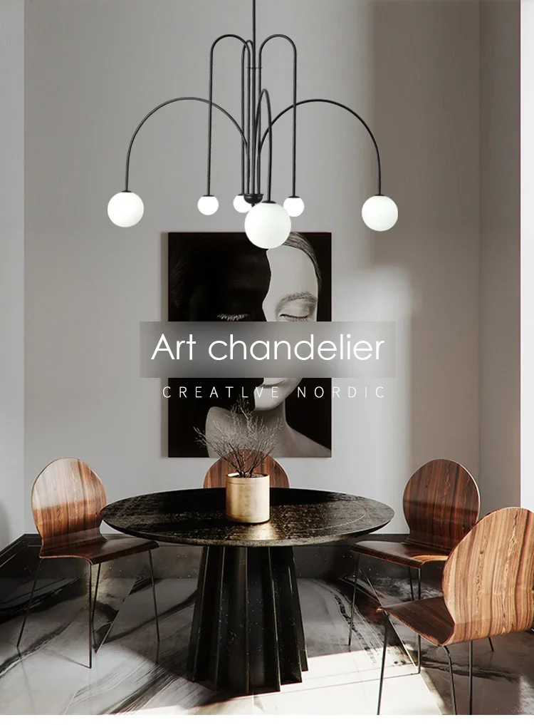 Nordic Indoor Minimalist Living Room Restaurant Lamp Creative Personality Study Cafe Art Chandelier
Nordic Indoor Minimalist Living Room Restaurant Lamp Creative Personality Study Cafe Art Chandelier