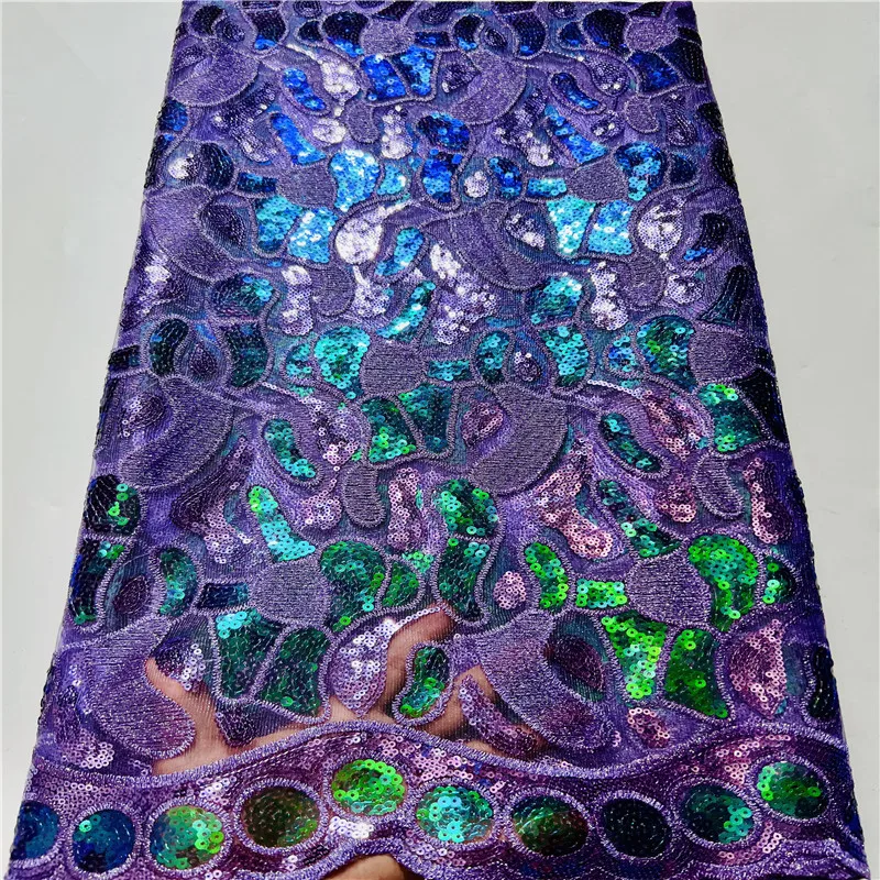 African French Sequins Net Lace Fabric 2022 High Quality Tulle Mesh Lace Bridal For Nigerian Wedding Dress Sewing Purple
African French Sequins Net Lace Fabric 2022 High Quality Tulle Mesh Lace Bridal For Nigerian Wedding Dress Sewing Purple