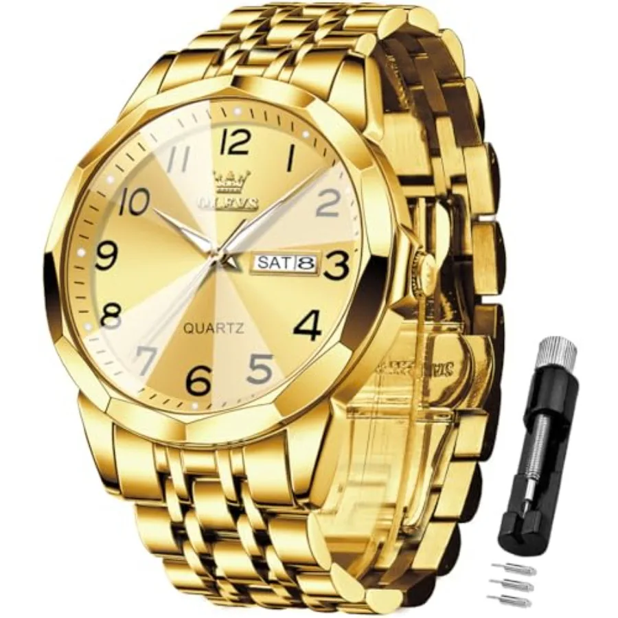 OLEVS Watch for Men Simple Business Dress Analog Stainless Steel Waterproof Lumius Date Easy Read Men Wrsit Watch
OLEVS Watch for Men Simple Business Dress Analog Stainless Steel Waterproof Lumius Date Easy Read Men Wrsit Watch