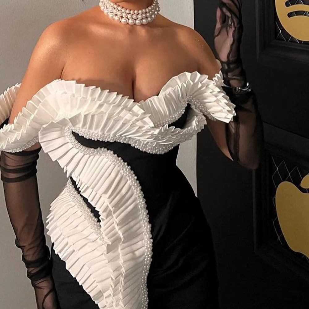 Customized High Quality Jersey Straight Evening Dress Temperament Long Sleeves Floor Length Sweetheart vestidos de fiesta
Customized High Quality Jersey Straight Evening Dress Temperament Long Sleeves Floor Length Sweetheart vestidos de fiesta