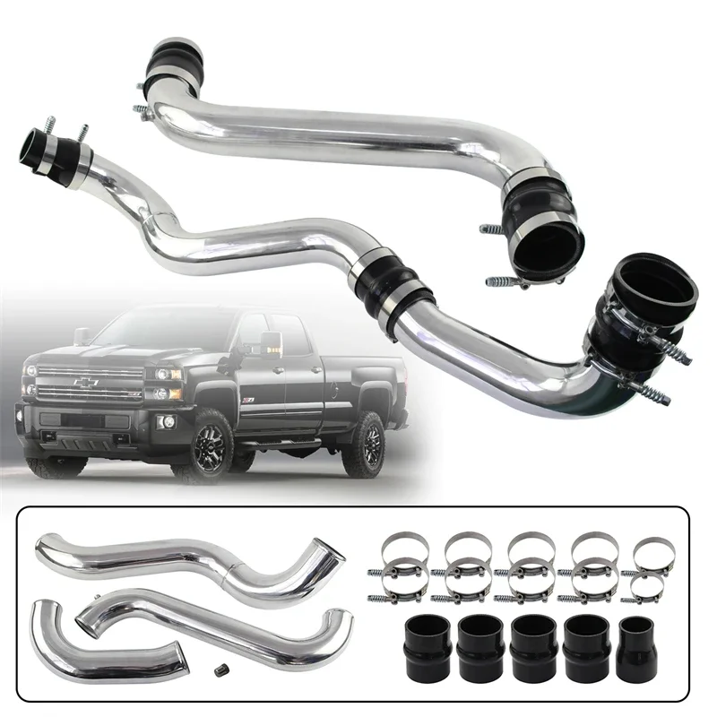 Aluminum Intercooler Pipe & Boot Hose Clamp Kit For 11-16 GMC CHEVY 6.6L LML Duramax V8 Diesel Performance Upgrade Black/Silver
Aluminum Intercooler Pipe & Boot Hose Clamp Kit For 11-16 GMC CHEVY 6.6L LML Duramax V8 Diesel Performance Upgrade Black/Silver