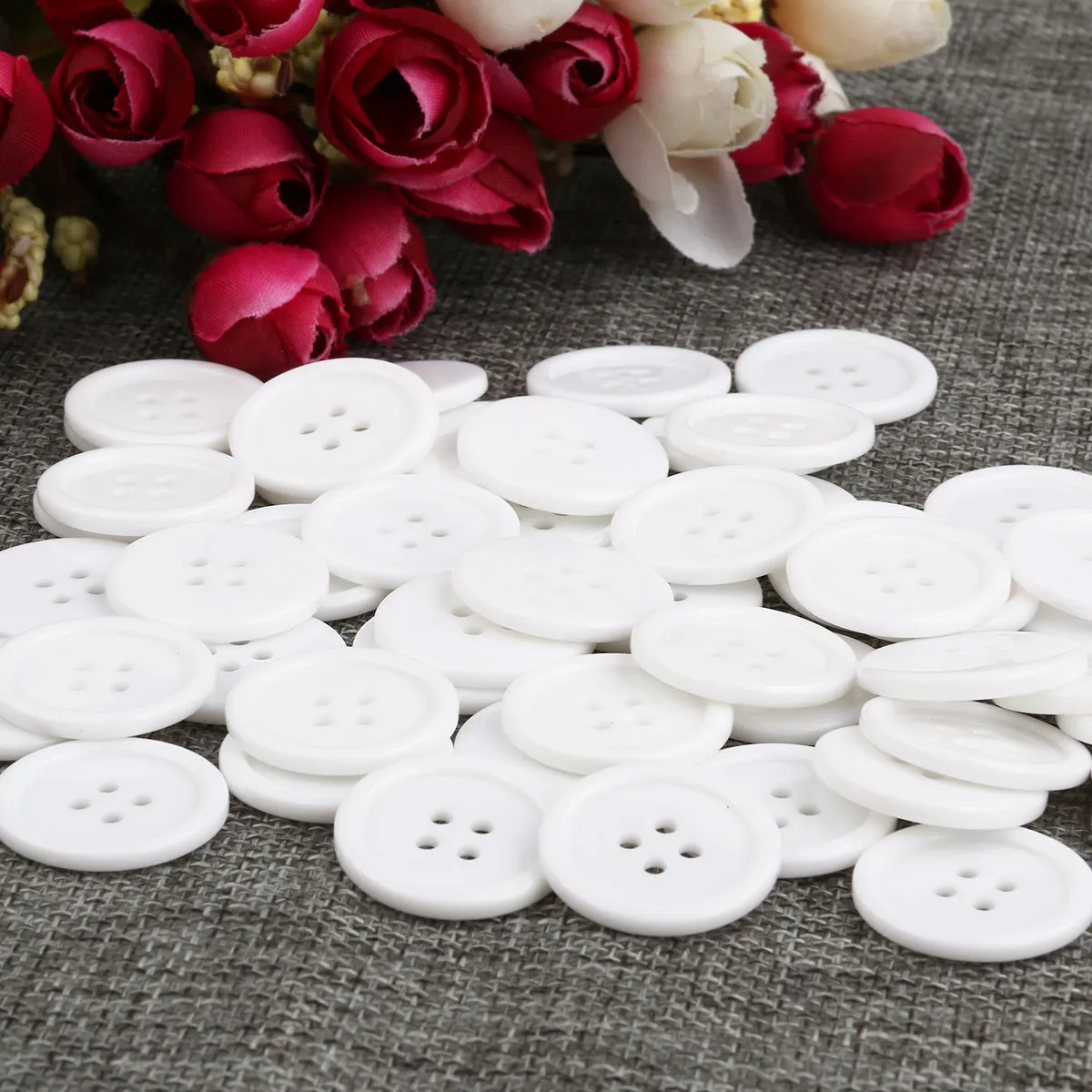 50Pcs 23Mm Purple Round Resin Sewing Buttons 4 Hole Craft Buttons for DIY Scrapbooking Embellishments Jewelry Knitting Crafts
50Pcs 23Mm Purple Round Resin Sewing Buttons 4 Hole Craft Buttons for DIY Scrapbooking Embellishments Jewelry Knitting Crafts