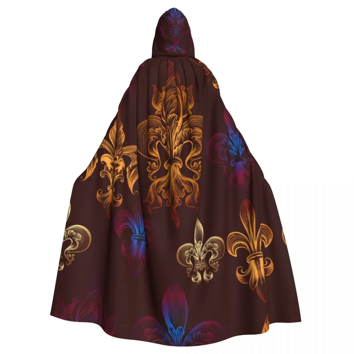 Adult Cloak Cape Hooded Heraldic Fleur De Lis Medieval Costume Witch Wicca Vampire Elf Purim Carnival Party
Adult Cloak Cape Hooded Heraldic Fleur De Lis Medieval Costume Witch Wicca Vampire Elf Purim Carnival Party