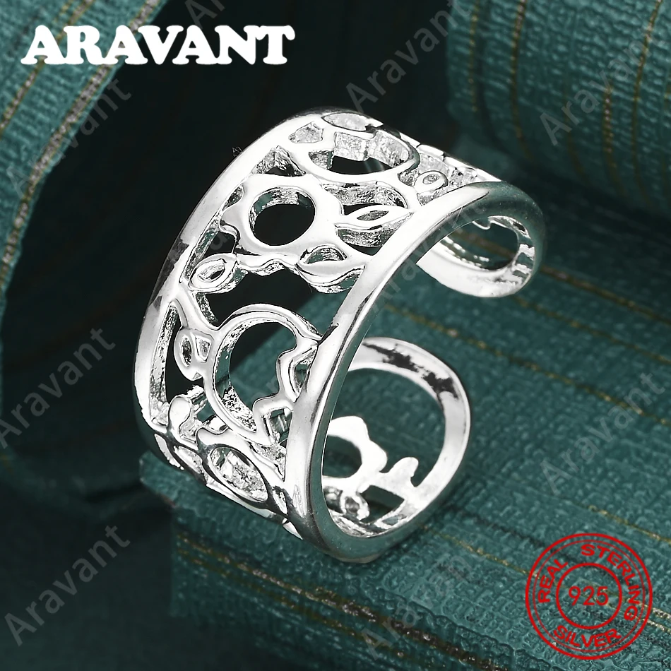 Ажурное кольцо с цветочным узором из стерлингового серебра 925 пробы — свежее и элегантное обручальное украшение для женщин.
Ажурное кольцо с цветочным узором из стерлингового серебра 925 пробы — свежее и элегантное обручальное украшение для женщин.