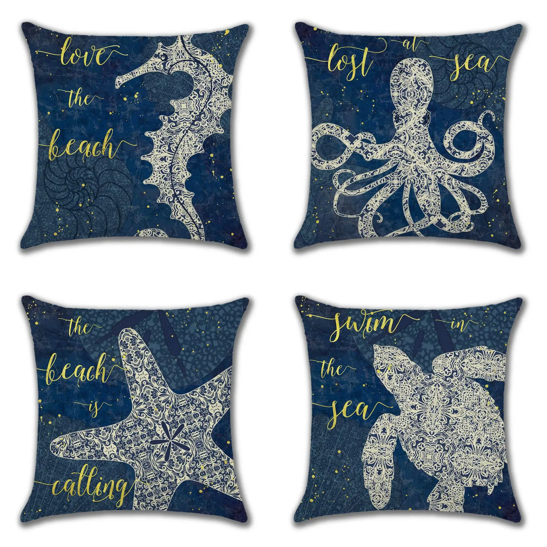 Blue Sea Animals Pillowcase Star TO THE SEA Pillow Case for Living Room Sofa Room Aesthetics Throw Pillow Cover 45x45 Cm
Blue Sea Animals Pillowcase Star TO THE SEA Pillow Case for Living Room Sofa Room Aesthetics Throw Pillow Cover 45x45 Cm