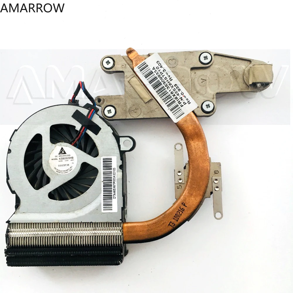 Original laptop heatsink cooling fan cpu cooler For HP 4320S 4321S 4421S 4420S 45SX6HSTP 607682-001
Original laptop heatsink cooling fan cpu cooler For HP 4320S 4321S 4421S 4420S 45SX6HSTP 607682-001