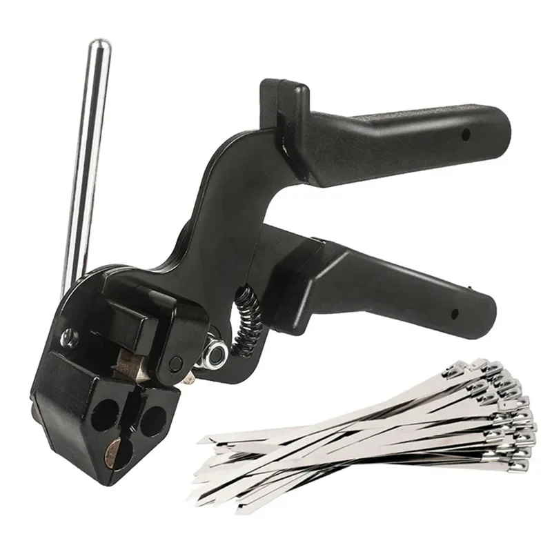 100Pcs Stainless Steel Cable Tie Multi-Purpose Locking Cable Metal Tie Automatic Tension Cable Tie Plier Bundle Tool-AT64
100Pcs Stainless Steel Cable Tie Multi-Purpose Locking Cable Metal Tie Automatic Tension Cable Tie Plier Bundle Tool-AT64