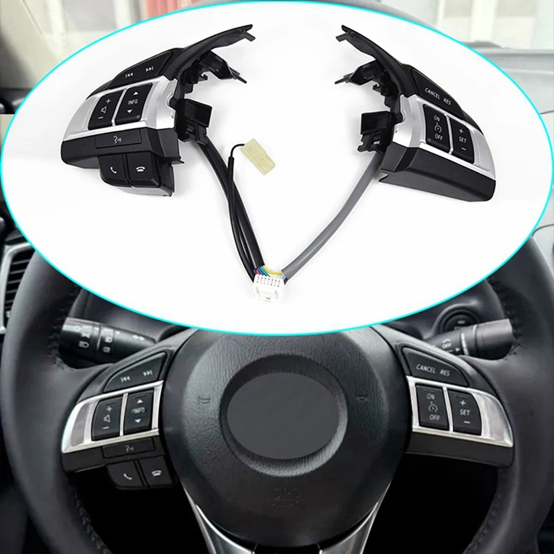Car Steering Wheel Cruise Control Switch Sound Adjustment Button For Mazda 3 Axela BM 6 Atenza GJ CX-4 CX-5 KE
Car Steering Wheel Cruise Control Switch Sound Adjustment Button For Mazda 3 Axela BM 6 Atenza GJ CX-4 CX-5 KE