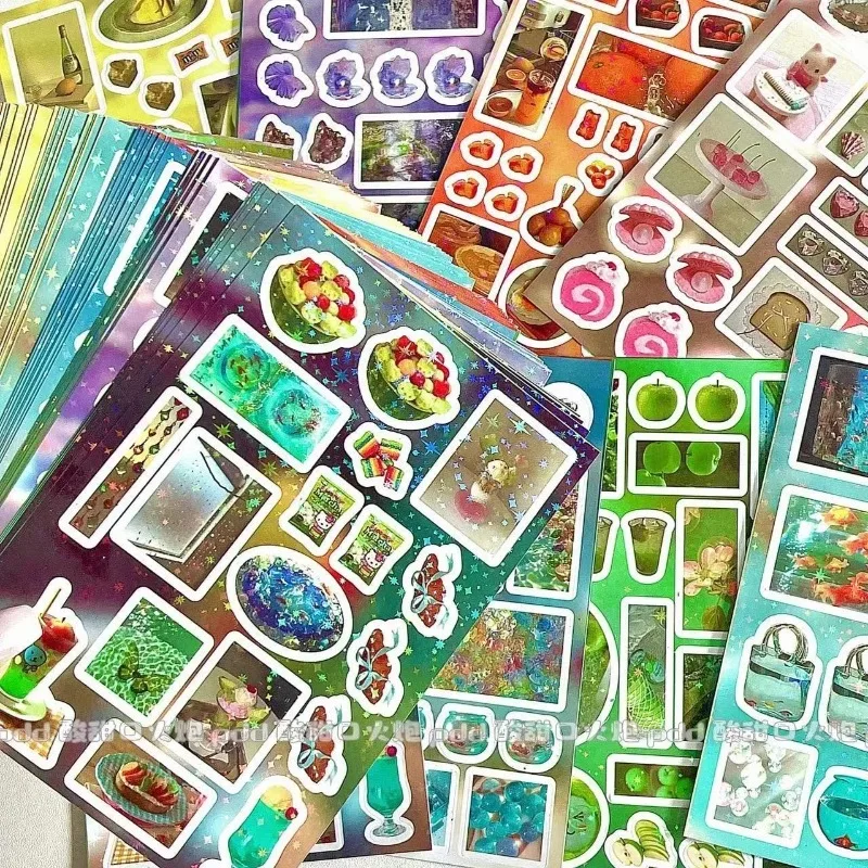 12Pcs Cute Cartoon Dream Core Style Stickers Laser Star Japanese Early Retro Decoration for Scrapbook Journal Kawaii Food Decal
12Pcs Cute Cartoon Dream Core Style Stickers Laser Star Japanese Early Retro Decoration for Scrapbook Journal Kawaii Food Decal