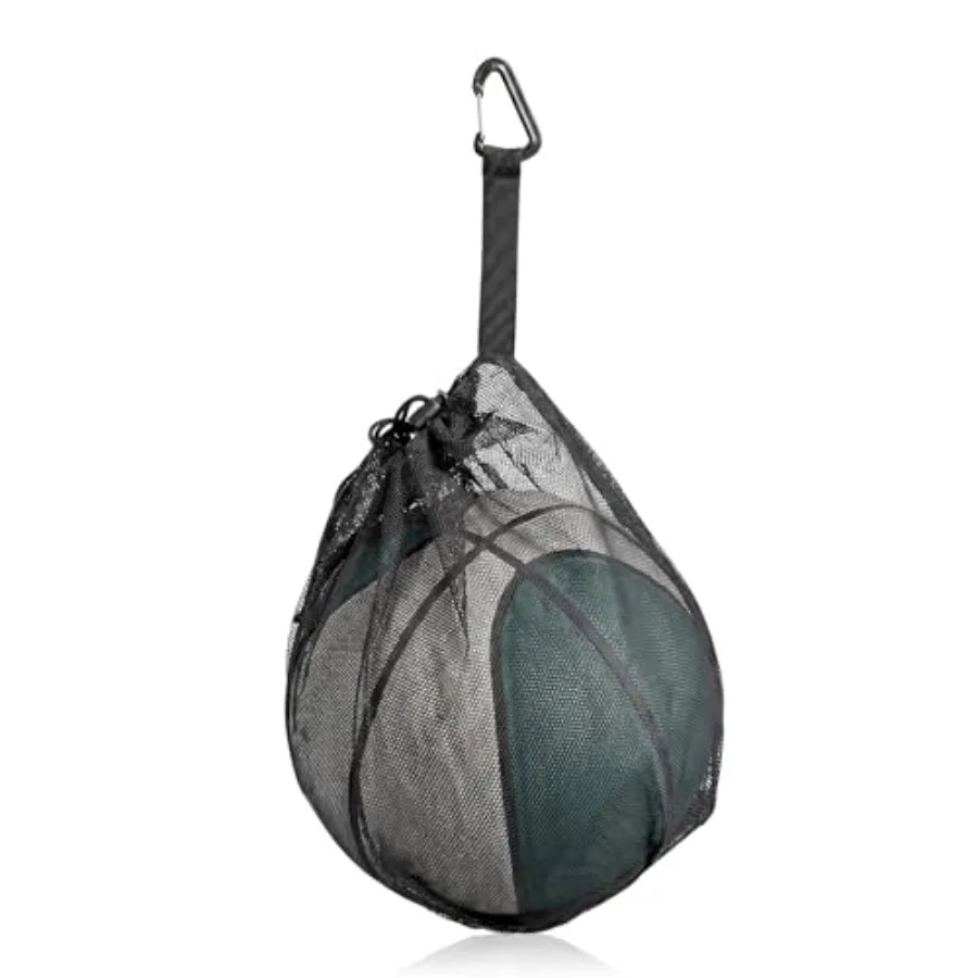 Single Mesh Ball Bag, Drawstring Ball Storage Bag, Lightweight Net Storage with Zipper Pocket for Carrying Basketball Volleybal
Single Mesh Ball Bag, Drawstring Ball Storage Bag, Lightweight Net Storage with Zipper Pocket for Carrying Basketball Volleybal