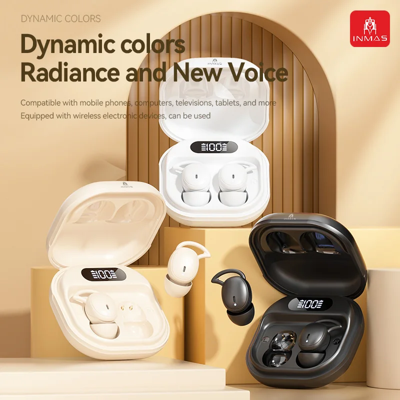 INMAS Mini Wireless Sleep Invisible Earbuds Bluetooth Gaming Sport Headphones HiFi Stereo Sound Music Headphones TWS Earphones
INMAS Mini Wireless Sleep Invisible Earbuds Bluetooth Gaming Sport Headphones HiFi Stereo Sound Music Headphones TWS Earphones