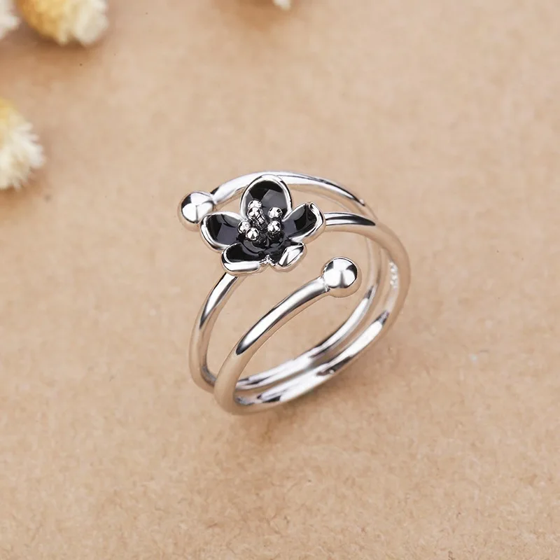 Drip Oil Black Flower Opening Adjustable Romantic Love Ring Creative Student Gift Girl
Drip Oil Black Flower Opening Adjustable Romantic Love Ring Creative Student Gift Girl