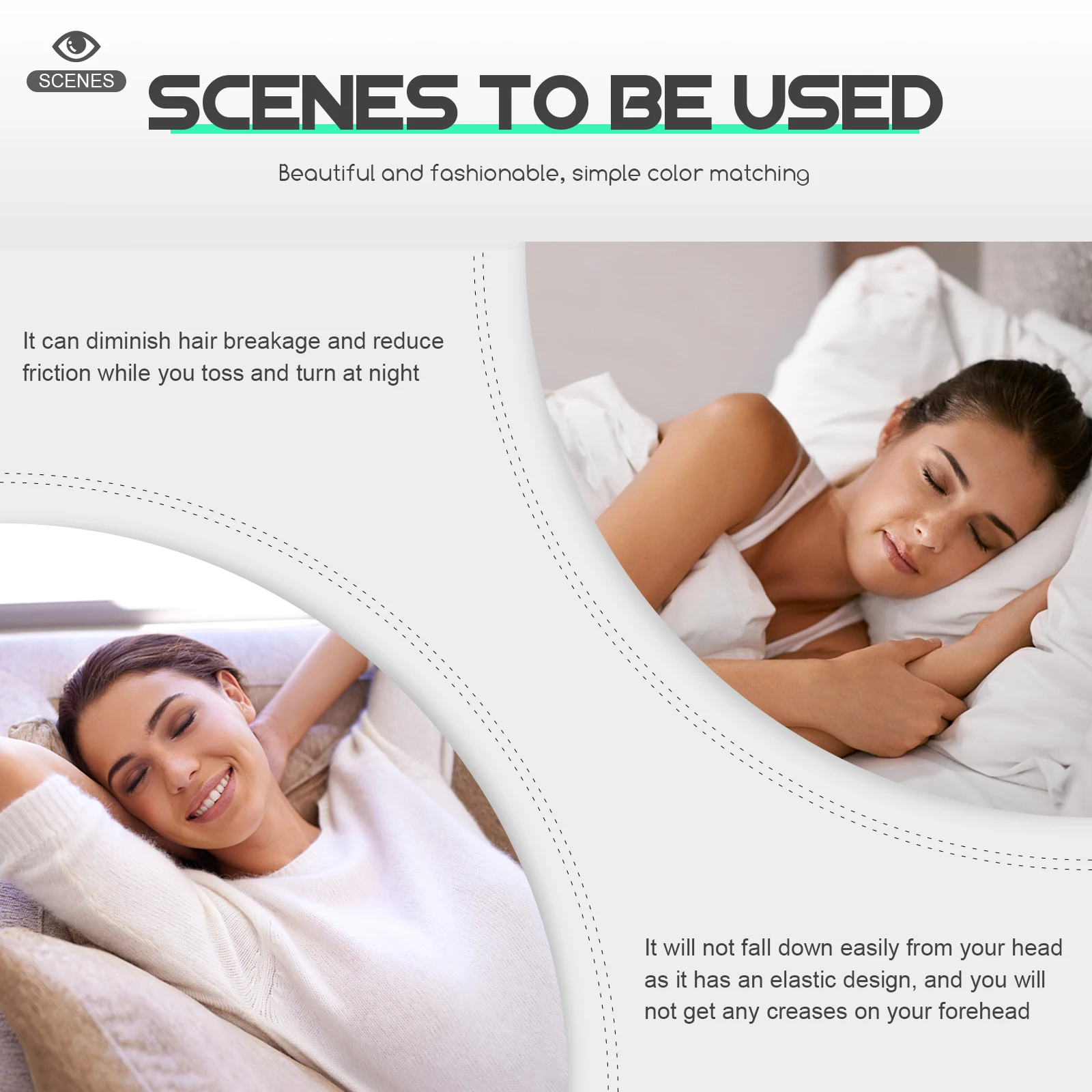 Elastic Design Ice Silk Satin Bonnet Women Hair Wrap Anti Friction Multi Functional Silk Hair Bonnet
Elastic Design Ice Silk Satin Bonnet Women Hair Wrap Anti Friction Multi Functional Silk Hair Bonnet