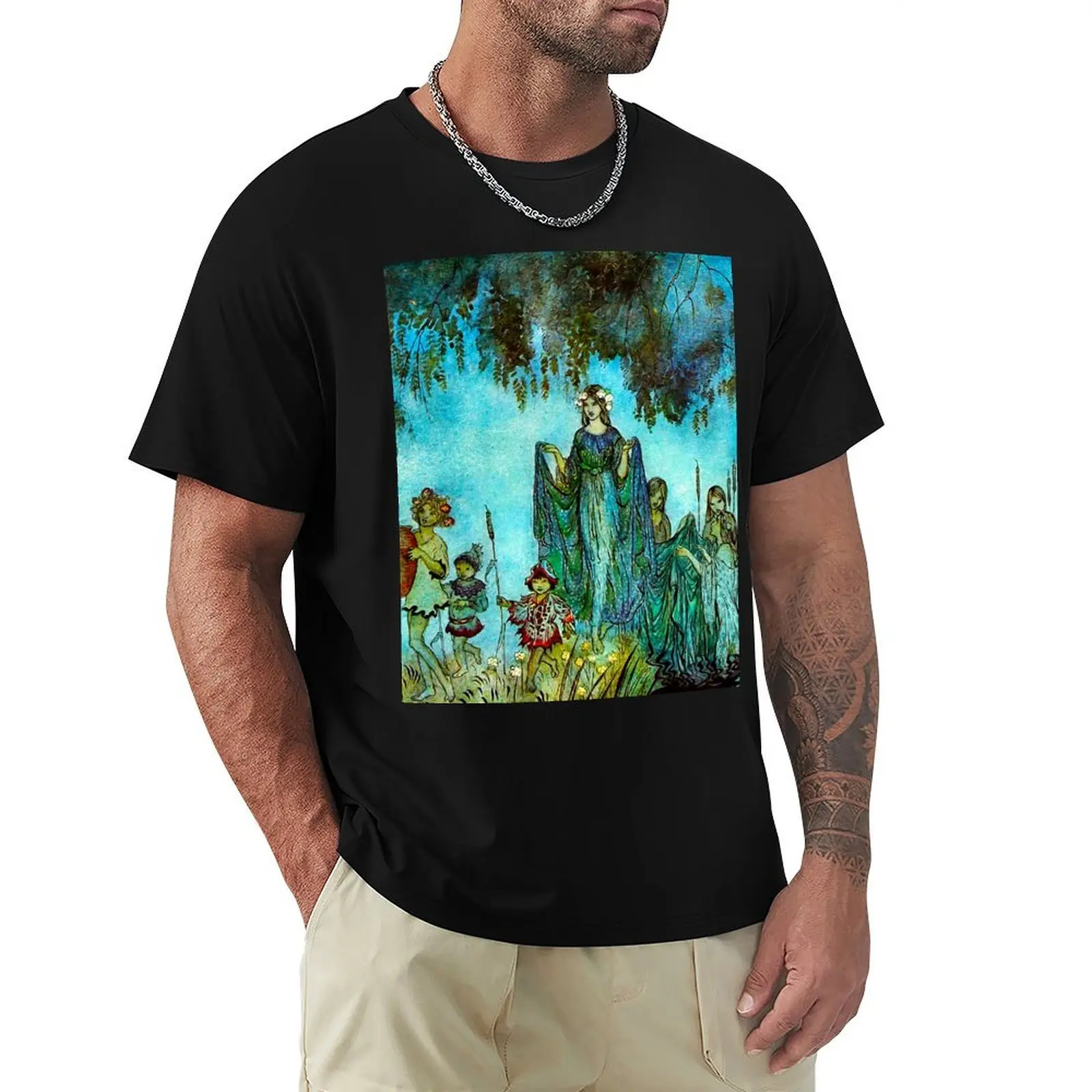 Футболка Arthur Rackham-Fairy Procession, милая одежда, однотонная мужская футболка с короткими рукавами
Футболка Arthur Rackham-Fairy Procession, милая одежда, однотонная мужская футболка с короткими рукавами