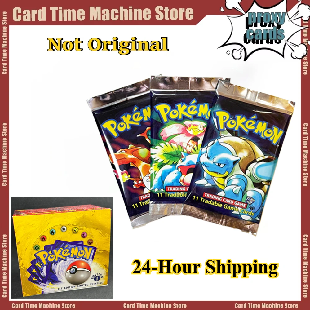 Pokémon Foil 36 Packs 1ST Edition Classic Base Set Proxy Cards PKM Games Board Games Whole Set Card Collection Toys Gifts New
Pokémon Foil 36 Packs 1ST Edition Classic Base Set Proxy Cards PKM Games Board Games Whole Set Card Collection Toys Gifts New