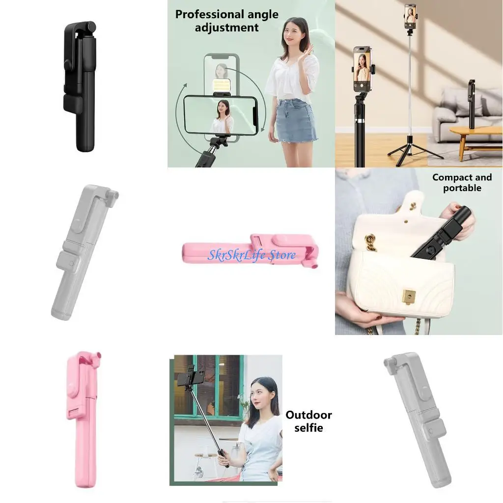 E65E 360 Degree Rotation Selfie Multifunction Extendable Phone Tripod Stand
E65E 360 Degree Rotation Selfie Multifunction Extendable Phone Tripod Stand
