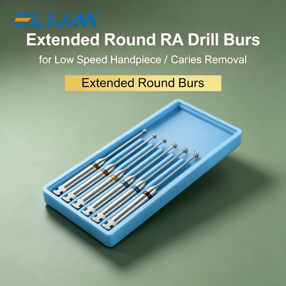 ELIJAH Extended Round RA High Quality Drill Burs 30Pcs/6Box Multiple Models for 2.35mm Low Speed Handpiece Caries Removal Tools
ELIJAH Extended Round RA High Quality Drill Burs 30Pcs/6Box Multiple Models for 2.35mm Low Speed Handpiece Caries Removal Tools