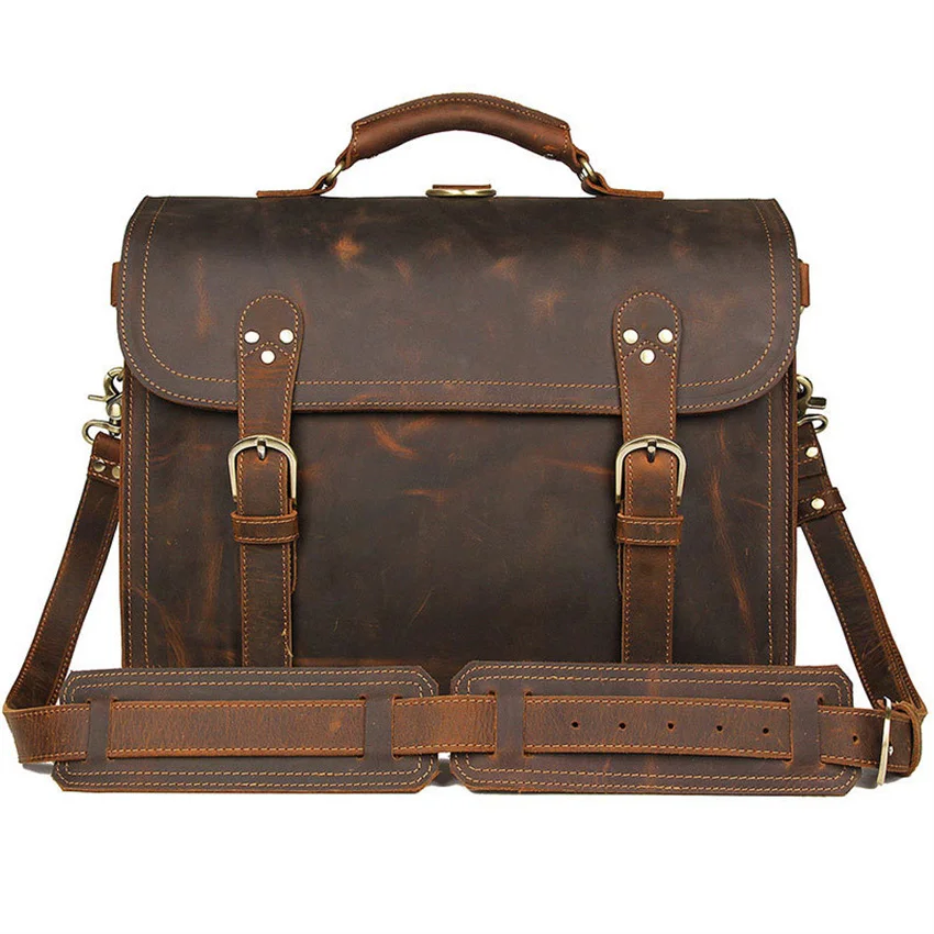 Laptop File Storage Bag Crazy Horse Genuine Leather Briefcase For Man Fit Computer Rucksack Leather Business Travel Bag
Laptop File Storage Bag Crazy Horse Genuine Leather Briefcase For Man Fit Computer Rucksack Leather Business Travel Bag