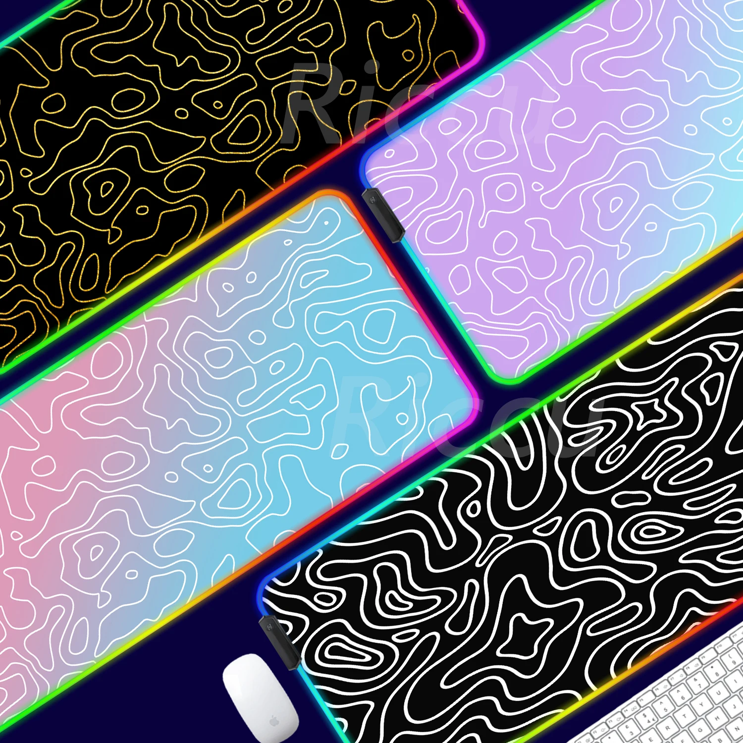 Blue pink gradient stripe LED Mouse pad High definition printing RGB Mouse Pad Desktop XXL Large size game accessories mouse pad
Blue pink gradient stripe LED Mouse pad High definition printing RGB Mouse Pad Desktop XXL Large size game accessories mouse pad