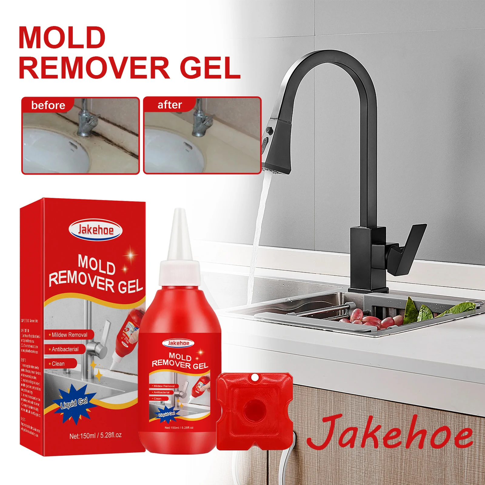 Гель для удаления плесени Jakehoe, универсальный гель для удаления пятен от плесени, очистка черных пятен, экологически чистый эффективный гель для очистки пятен от плесени
Гель для удаления плесени Jakehoe, универсальный гель для удаления пятен от плесени, очистка черных пятен, экологически чистый эффективный гель для очистки пятен от плесени