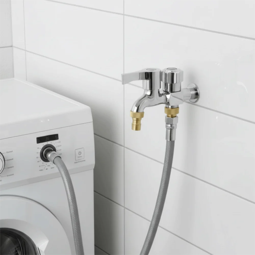 Copper Core Washing Machine Faucet Single-coupled Thickened Water Splitter Faucet Stainless Steel Expansion Faucet Household
Copper Core Washing Machine Faucet Single-coupled Thickened Water Splitter Faucet Stainless Steel Expansion Faucet Household