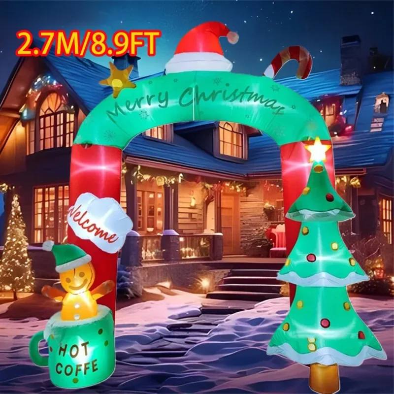 Inflatable Toys Christmas Tree Style Arch Decorations Built-in LEDs Inflated Model Outdoor Ornament Xmas Party New Year Decor
Inflatable Toys Christmas Tree Style Arch Decorations Built-in LEDs Inflated Model Outdoor Ornament Xmas Party New Year Decor