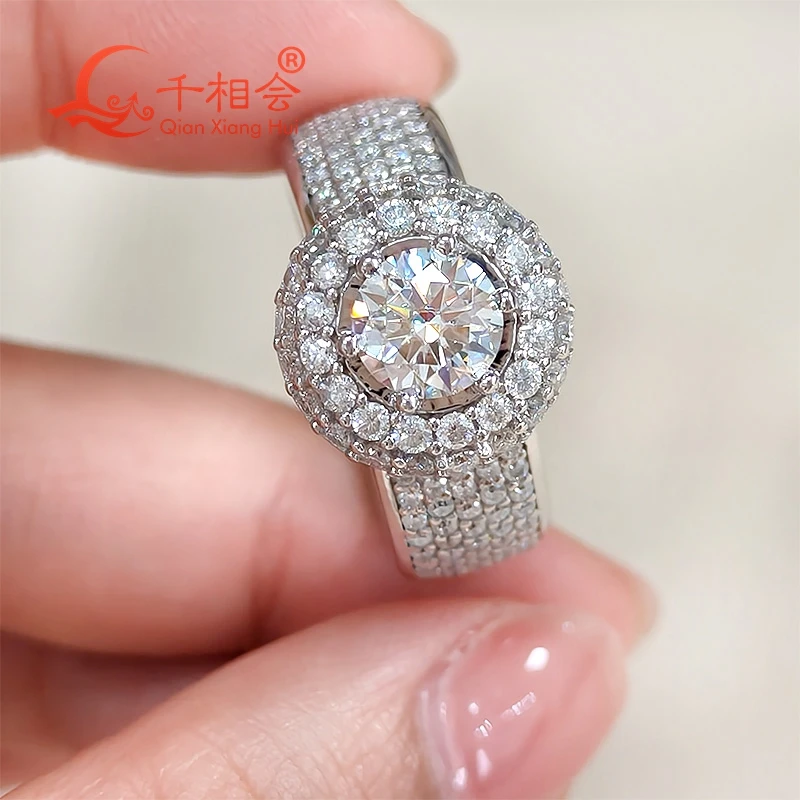 13mm hight round Sterling 925 Silver Moissanite Ring Men women Diamonds Male fine Jewelry gitf wedding
13mm hight round Sterling 925 Silver Moissanite Ring Men women Diamonds Male fine Jewelry gitf wedding