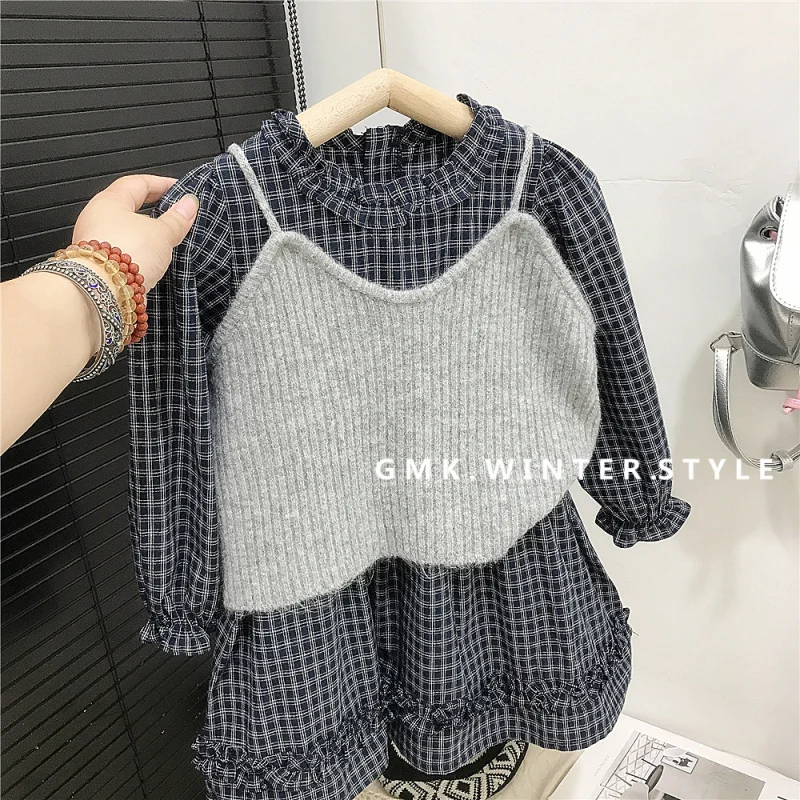 Girls Dress Children's Skirt Autumn New Style Baby Girl Retro Elegant Plaid Embroidery Princess Dress
Girls Dress Children's Skirt Autumn New Style Baby Girl Retro Elegant Plaid Embroidery Princess Dress