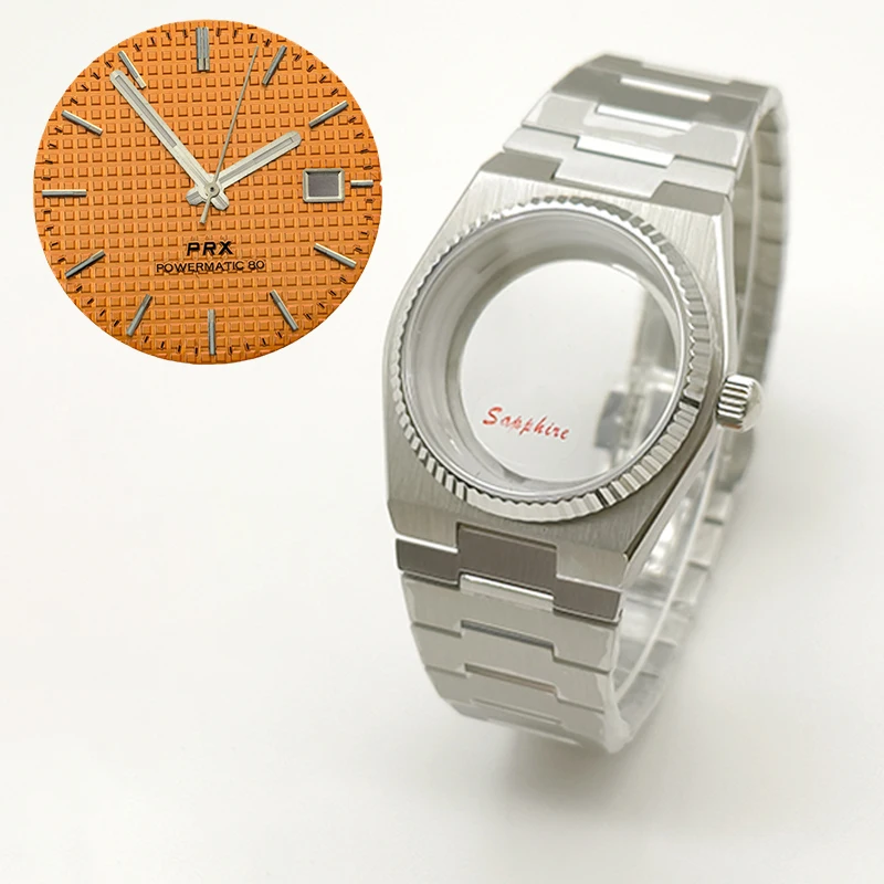 Mod 40mm Silver PRX Super Player Watch Gear Case For NH35 NH36 NH38 7S26 4R Movement Sapphire Glass Multi-Color Dial Hands Parts
Mod 40mm Silver PRX Super Player Watch Gear Case For NH35 NH36 NH38 7S26 4R Movement Sapphire Glass Multi-Color Dial Hands Parts