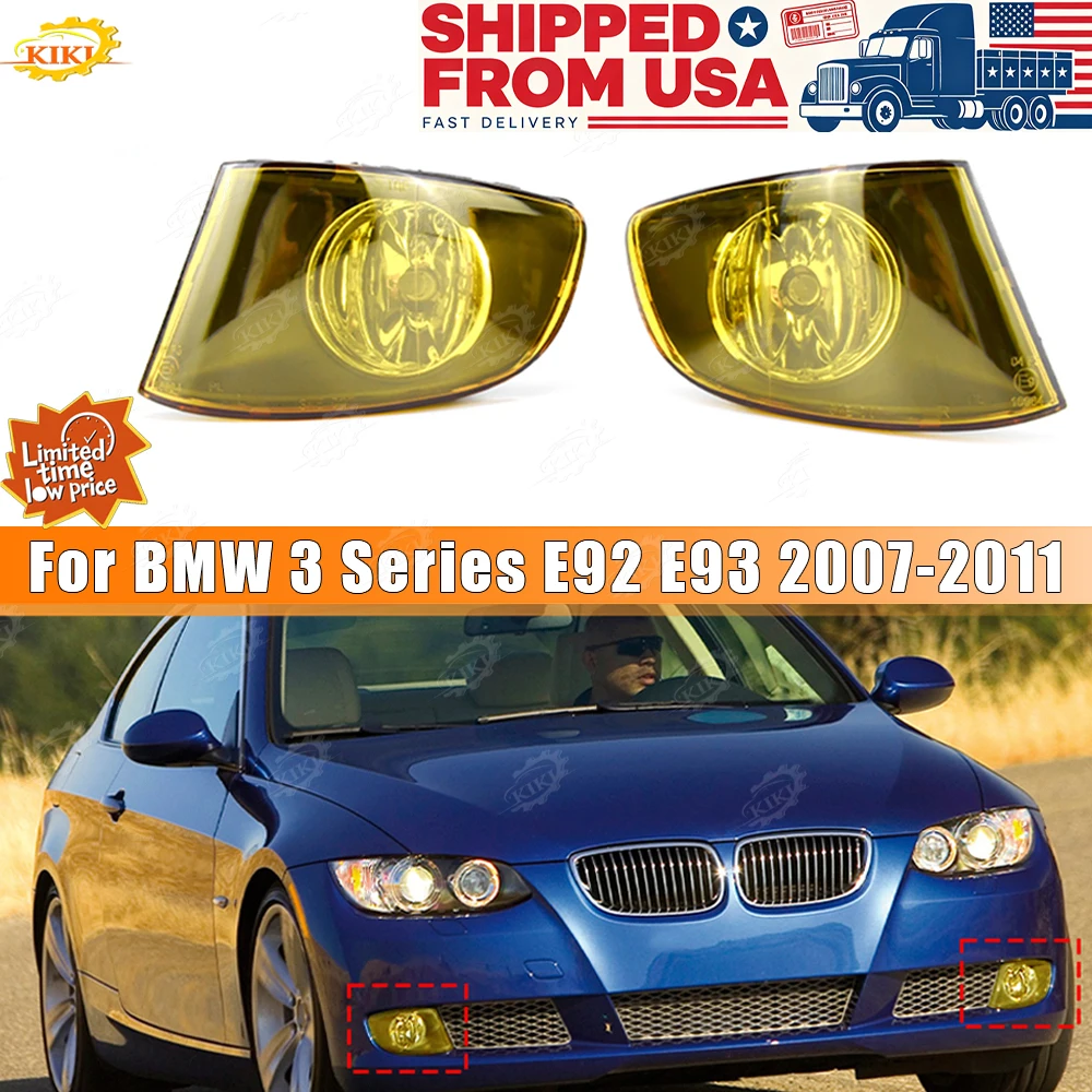 For BMW 3 Series E92 E93 2007-2011 Replacement Yellow Fog Lamp 1Pair Front Fog Lights H8 Lamps Left Right Auto Parts Accessori
For BMW 3 Series E92 E93 2007-2011 Replacement Yellow Fog Lamp 1Pair Front Fog Lights H8 Lamps Left Right Auto Parts Accessori