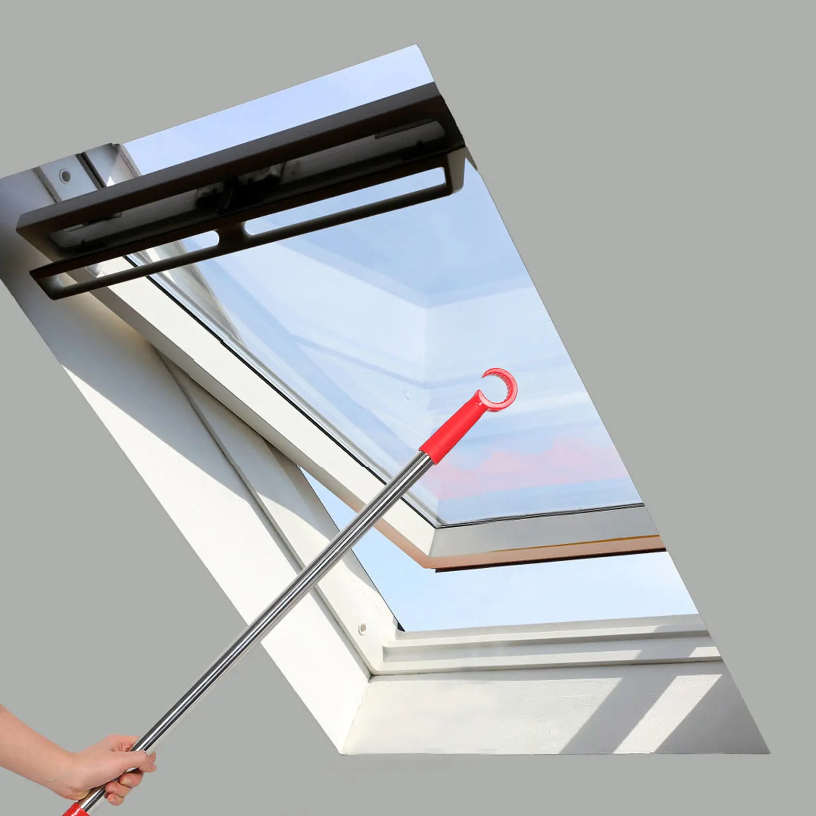 0.6m Extendable Window Opening Tool Stainless Steel Multi Function Sash Opener Roller Shade Wand Attic Hatch Opener Awning Blind
0.6m Extendable Window Opening Tool Stainless Steel Multi Function Sash Opener Roller Shade Wand Attic Hatch Opener Awning Blind