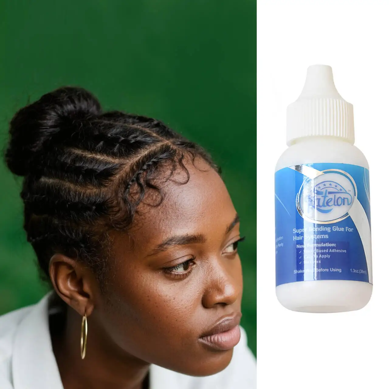 Wig Glue for Lace Hairpiece Replacement Hair Invisible Bonding Glue Strong Hold Adhesive 
Wig Glue for Lace Hairpiece Replacement Hair Invisible Bonding Glue Strong Hold Adhesive