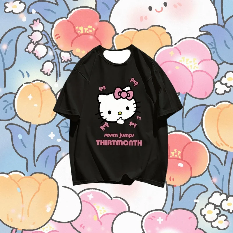 Детская футболка MOTO-Hello Kitty с принтом американского сердца, новый летний детский размер с мультяшным рисунком
Детская футболка MOTO-Hello Kitty с принтом американского сердца, новый летний детский размер с мультяшным рисунком