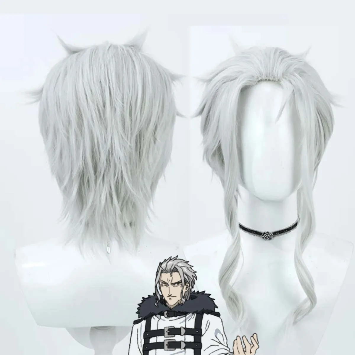 Men Anime Jobless Reincarnation Dragon God Orsted Cosplay Silver Gray Heat Resistant Synthetic Hair Wig
Men Anime Jobless Reincarnation Dragon God Orsted Cosplay Silver Gray Heat Resistant Synthetic Hair Wig